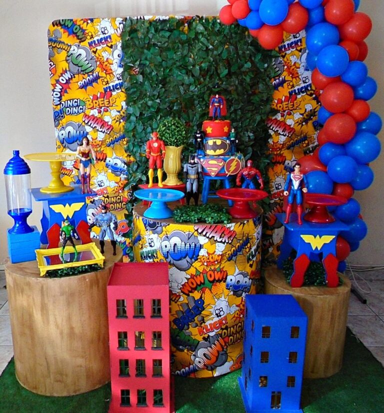 Decoração Festa Liga da Justiça