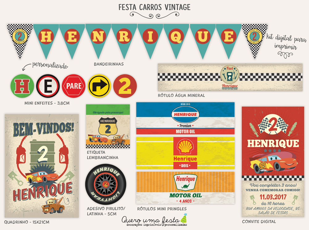 site:elo7.com.br Lembrancinha Carros Vintage