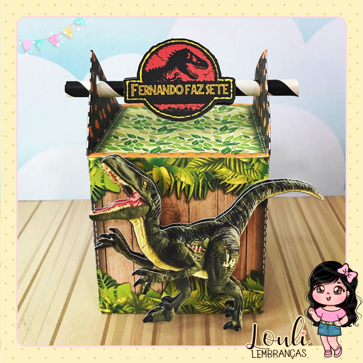 site:elo7.com.br Lembrancinha Jurassic Park