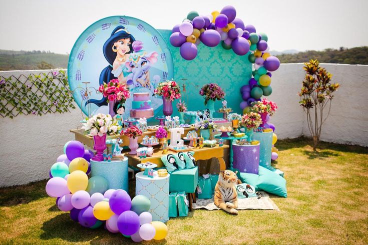 Decoração Festa Aladdin e Jasmine