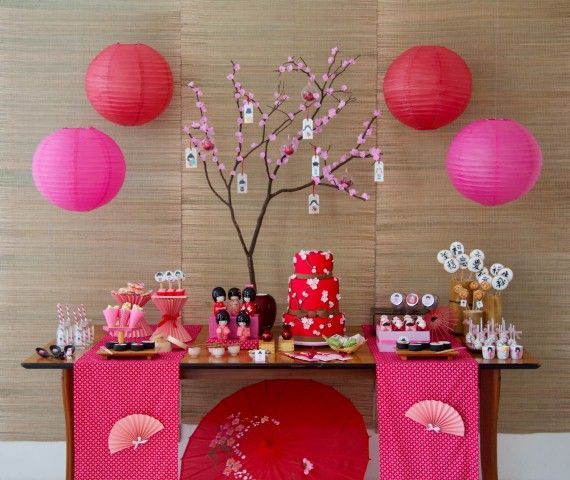 Decoração Festa Sakura