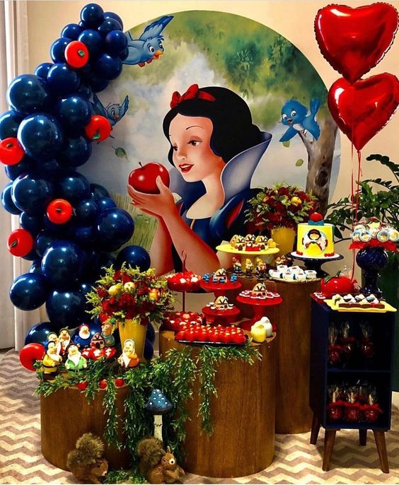 Decoração Festa Branca de Neve