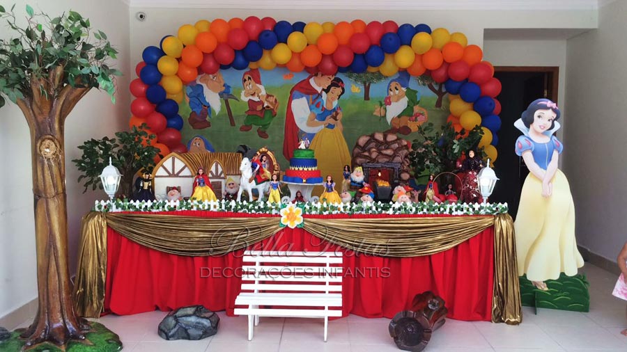 Decoração Festa Branca de Neve