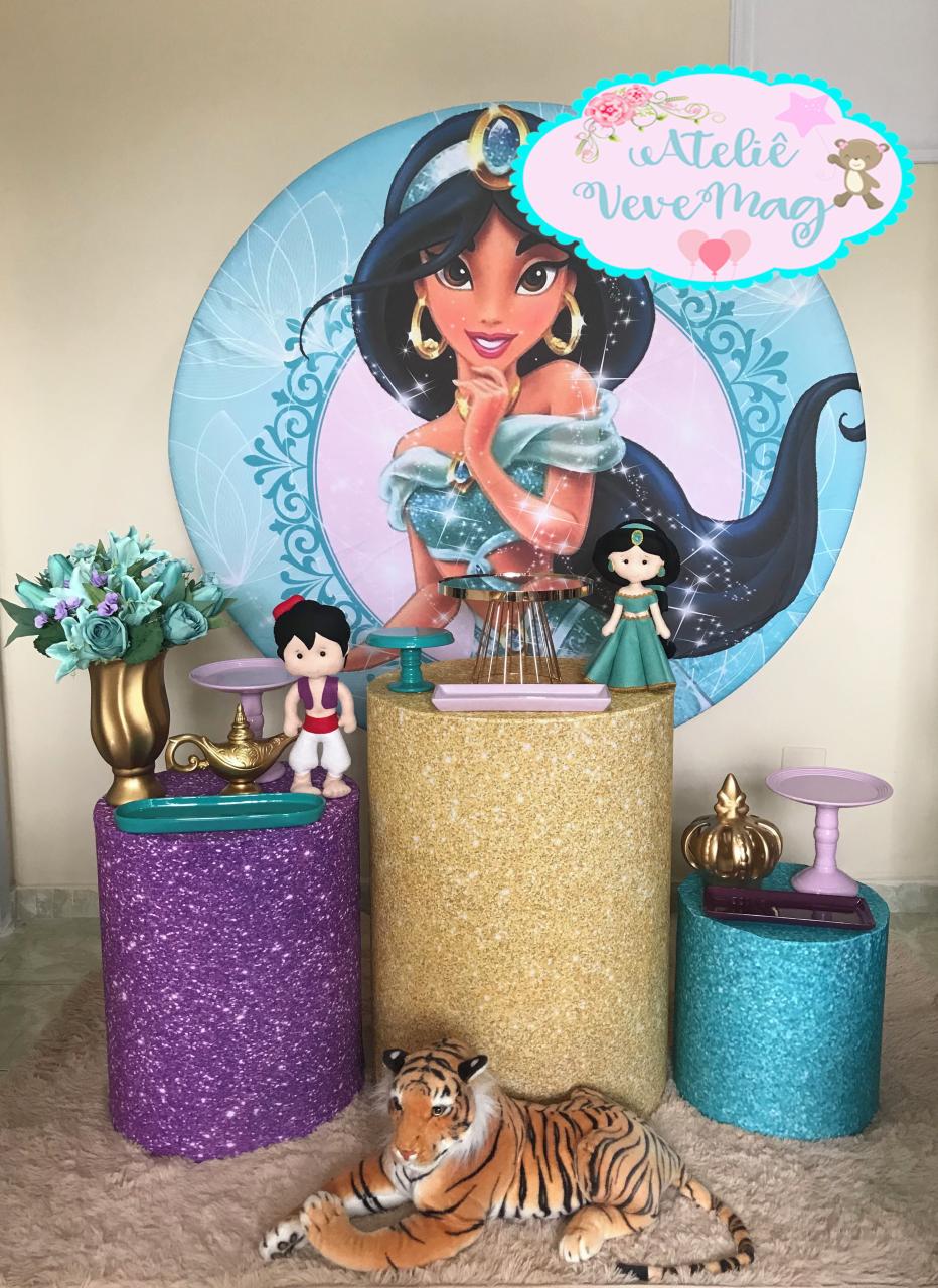 Decoração Festa Aladdin e Jasmine