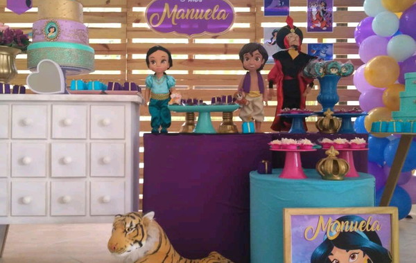 Decoração Festa Aladdin e Jasmine