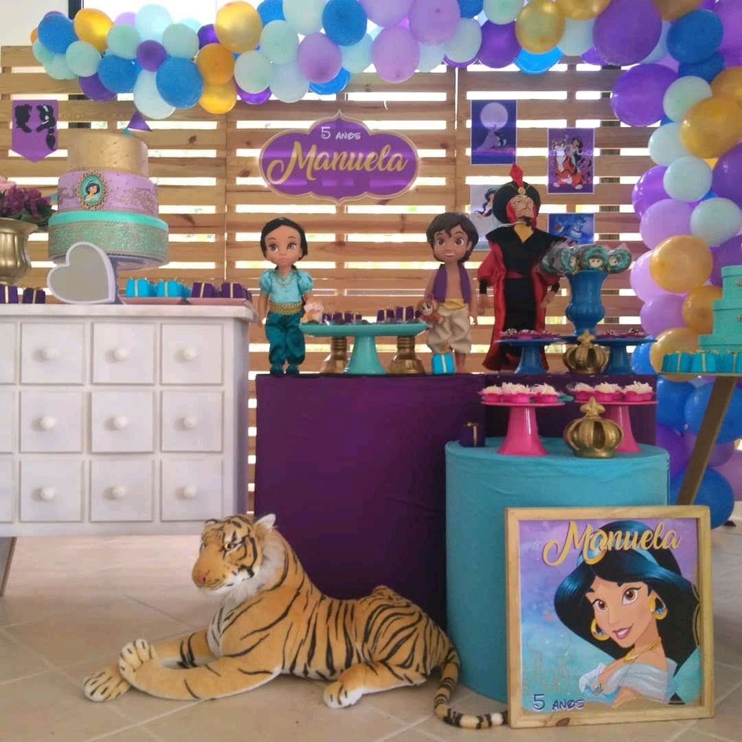 Decoração Festa Aladdin e Jasmine