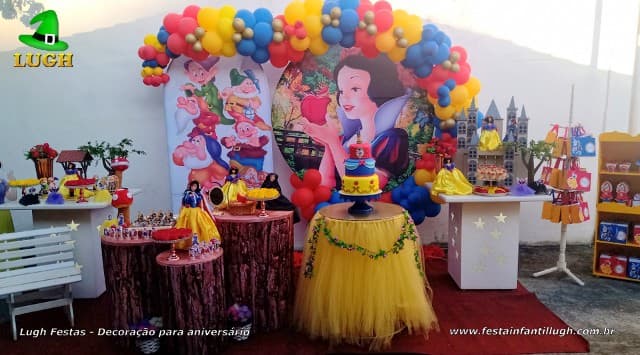 Decoração Festa Branca de Neve