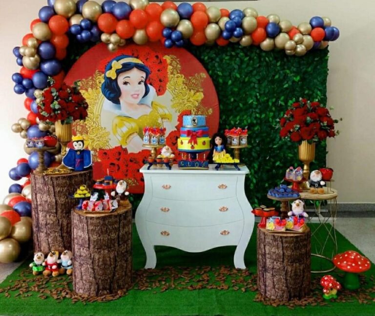 Decoração Festa Branca de Neve