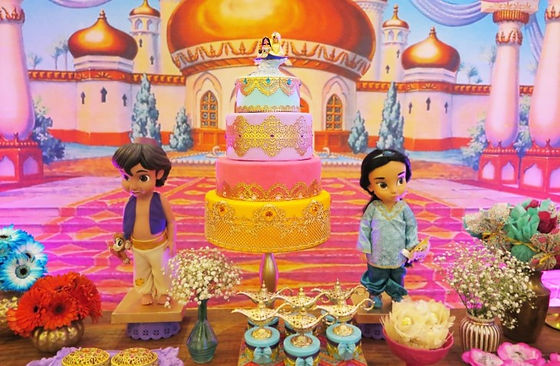 Decoração Festa Aladdin e Jasmine