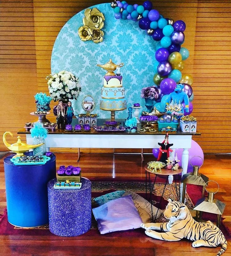 Decoração Festa Aladdin e Jasmine