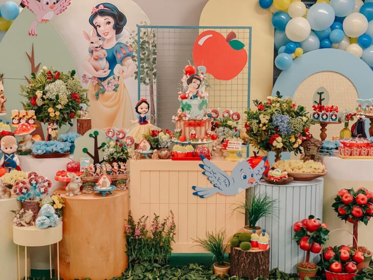 Decoração Festa Branca de Neve