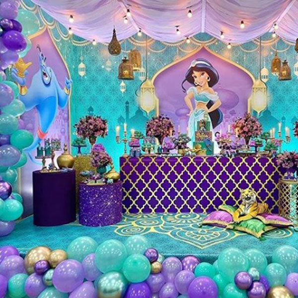 Decoração Festa Aladdin e Jasmine