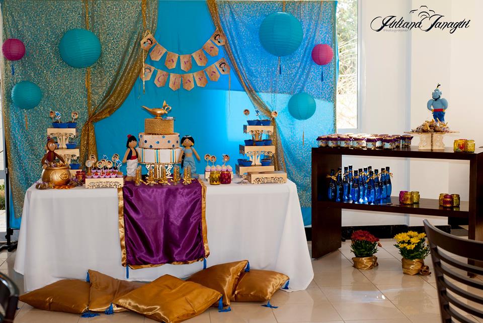 Decoração Festa Aladdin e Jasmine