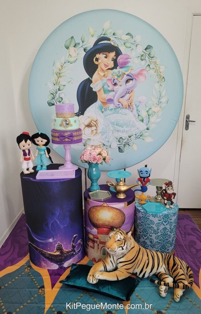 Decoração Festa Aladdin e Jasmine