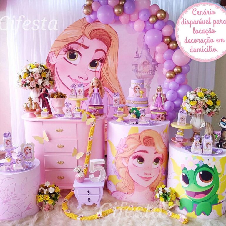 Decoração Festa Rapunzel Disney