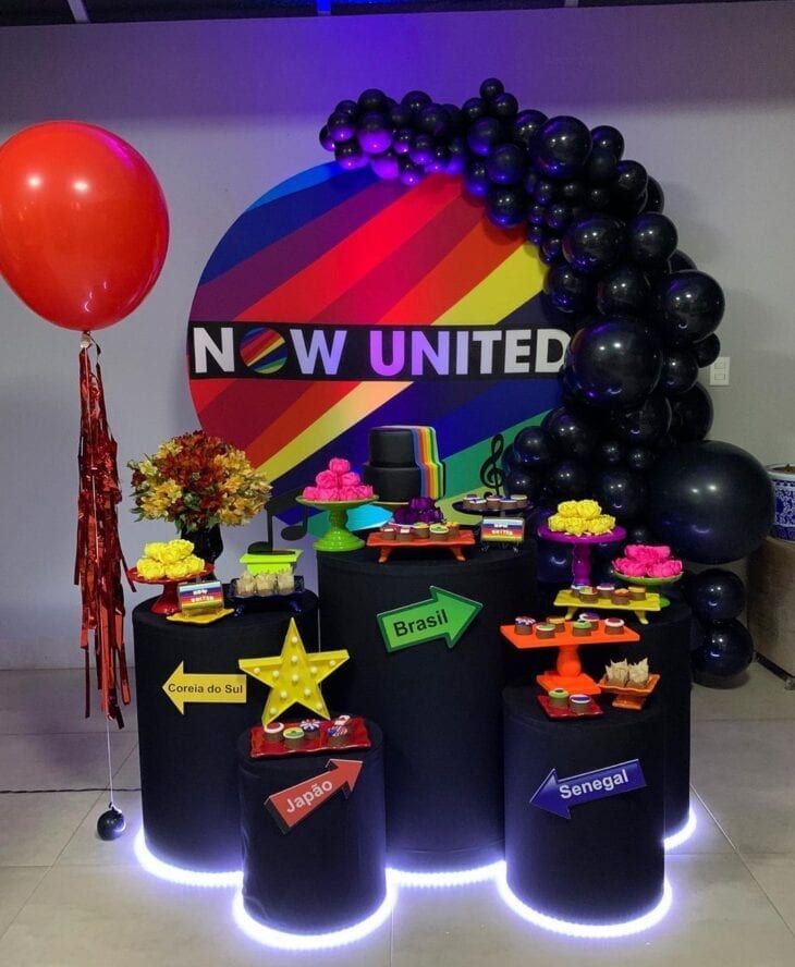 Decoração Festa Now United