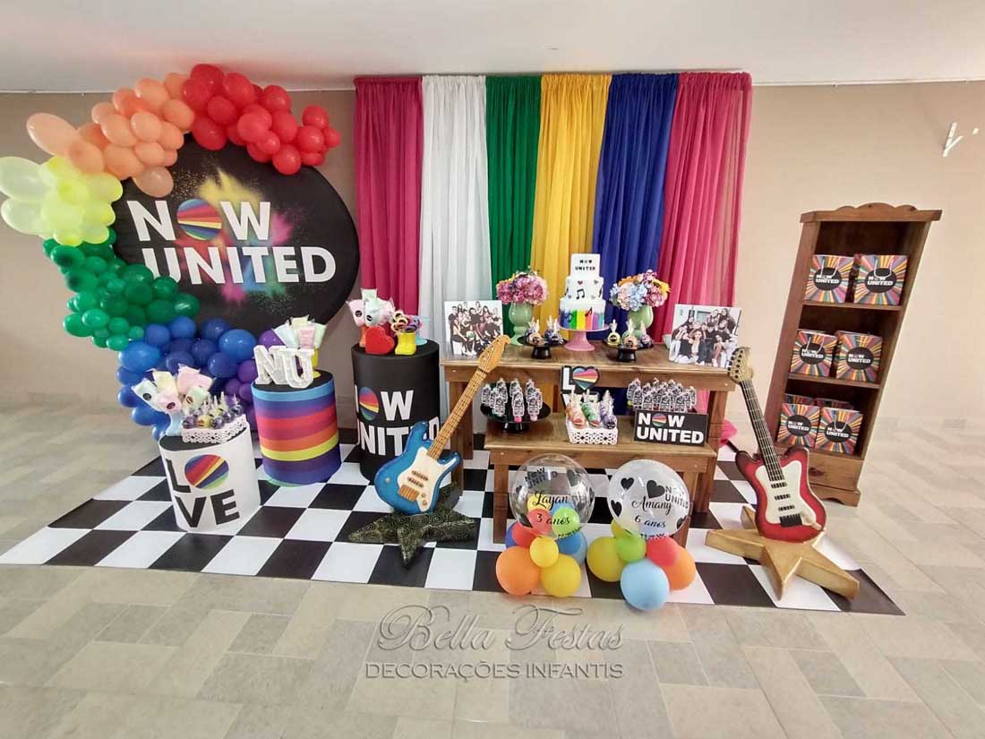 Decoração Festa Now United