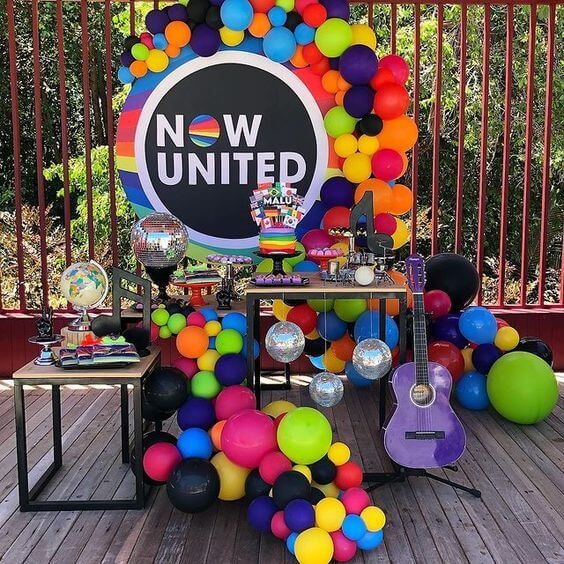 Decoração Festa Now United