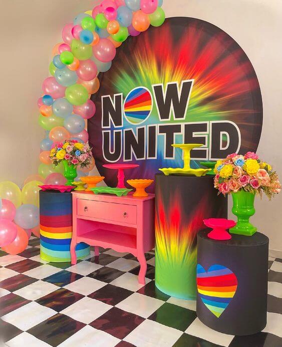 Decoração Festa Now United