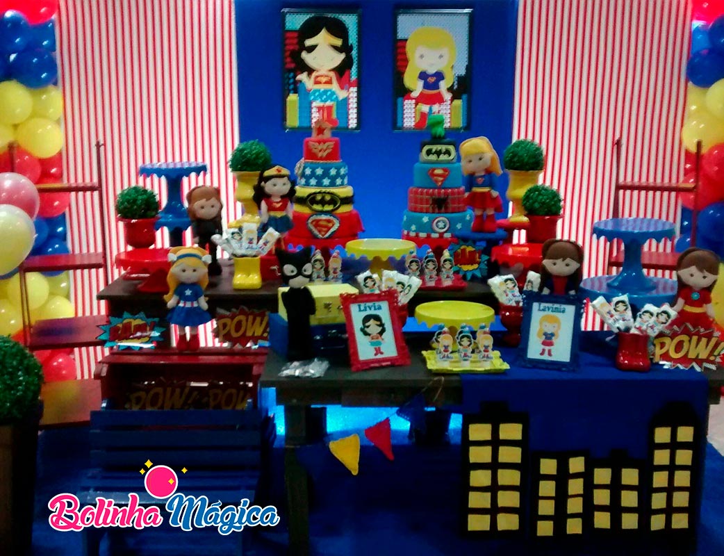 Decoração Festa Super Heroínas