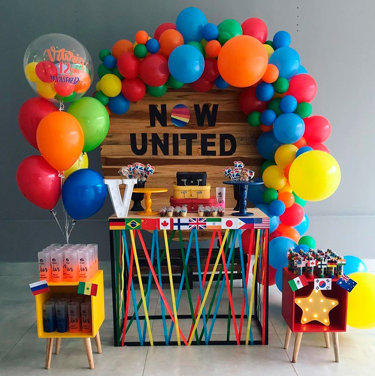 Decoração Festa Now United