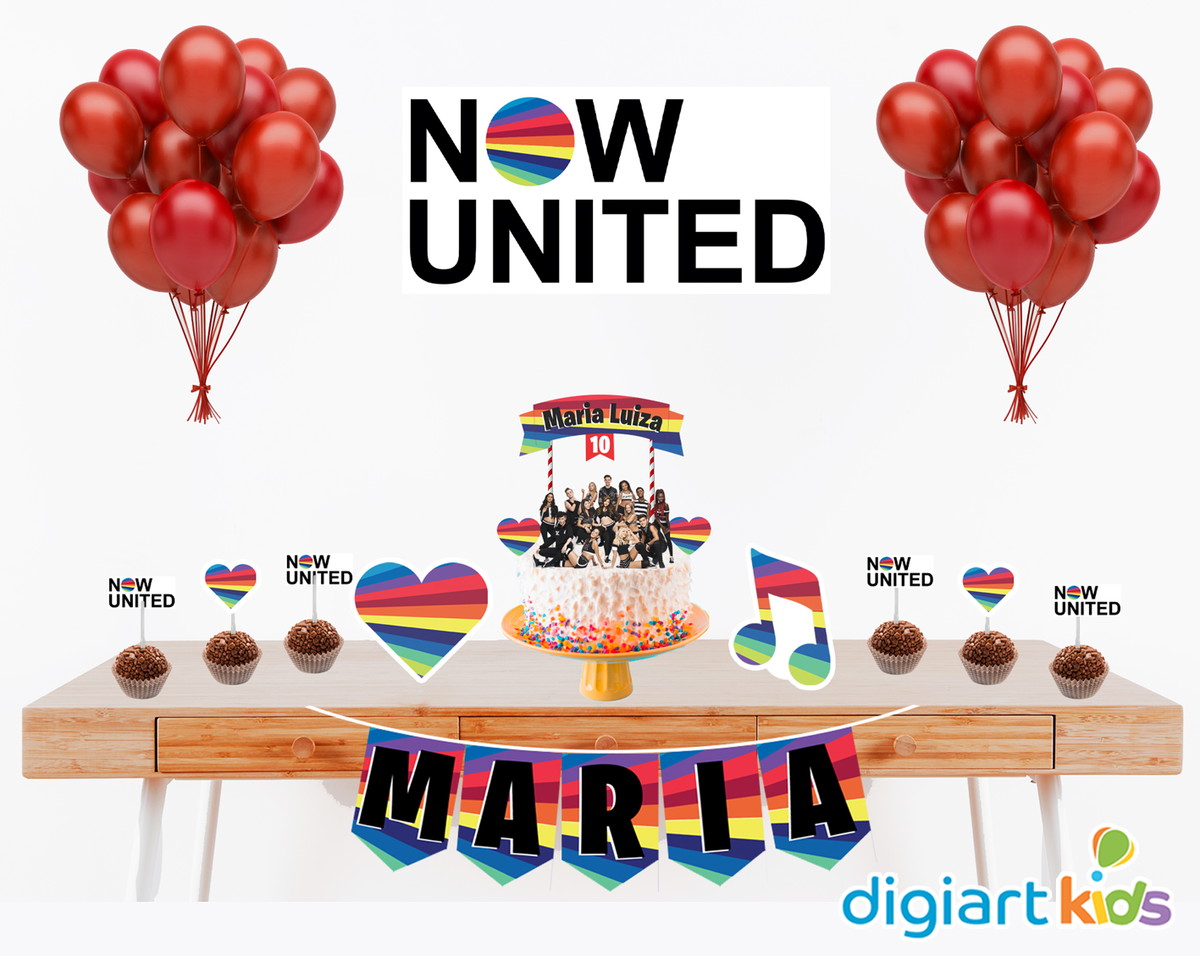 Decoração Festa Now United