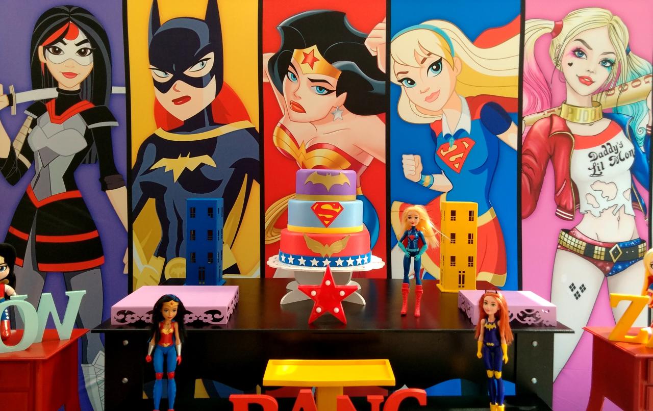 Decoração Festa Super Heroínas