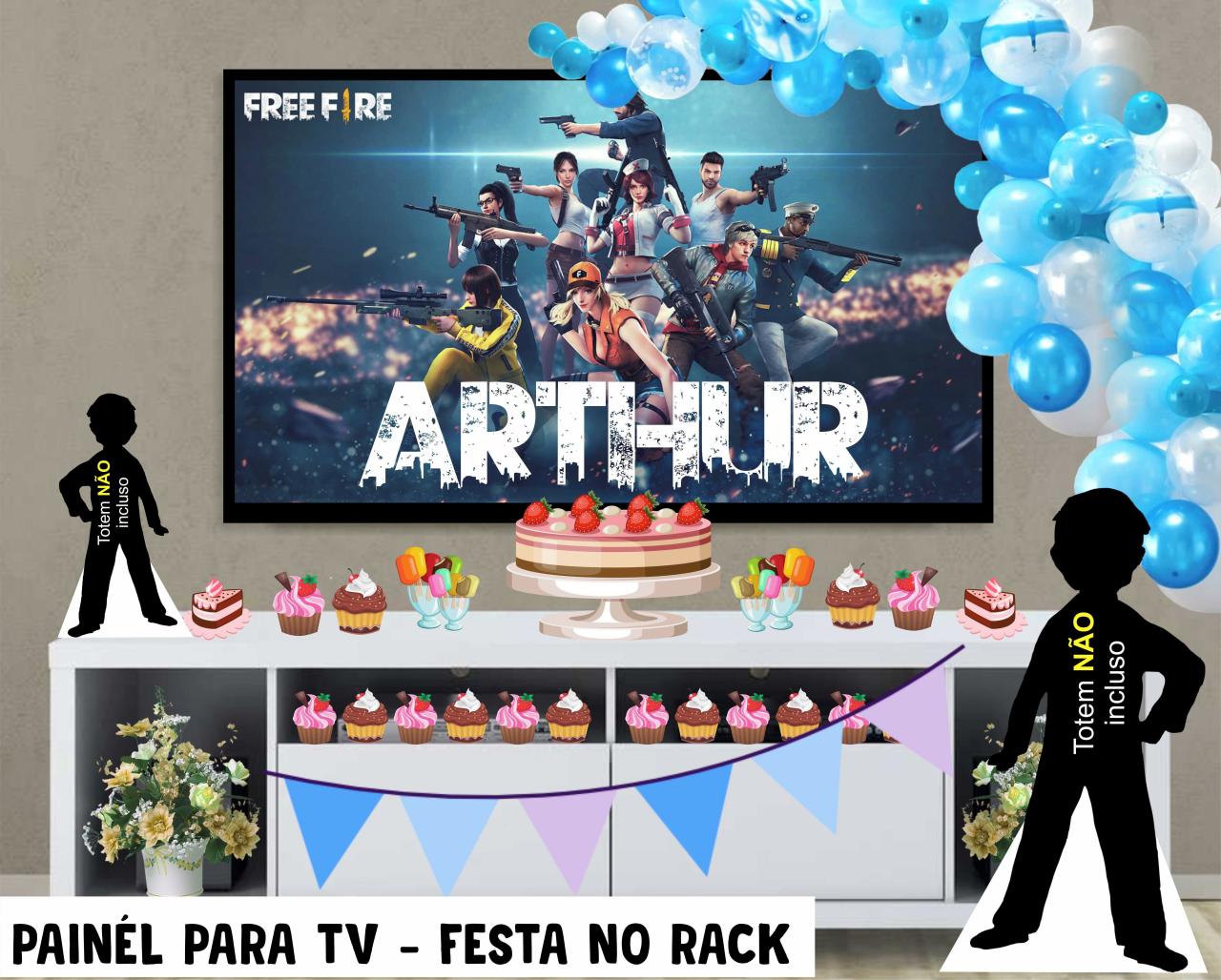 Decoração Festa Free Fire