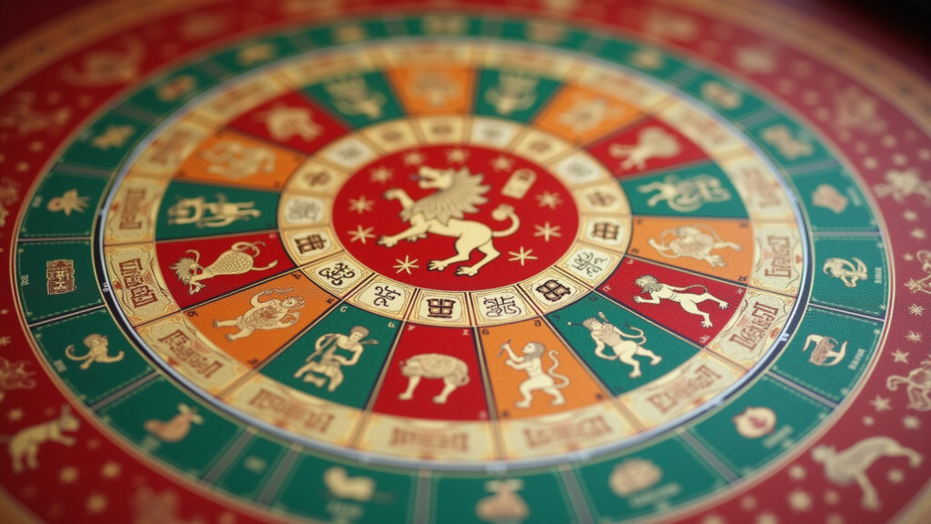 Tabela do horóscopo chinês.
