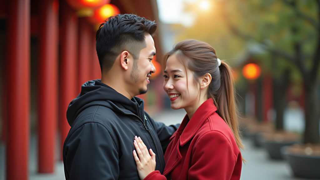 Casal com signos chineses compatíveis.