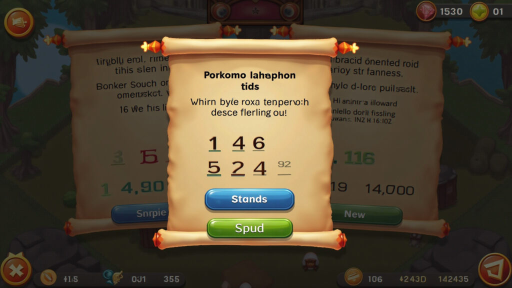 Online game interface showing Roman numeral conversion challenge. 8K quality, sharp focus, vibrant Jogo online de conversão de números romanos.