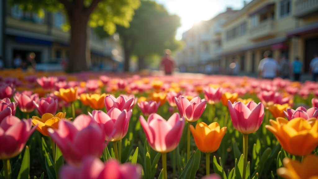 Primavera no Brasil: flores e cores vibrantes.
