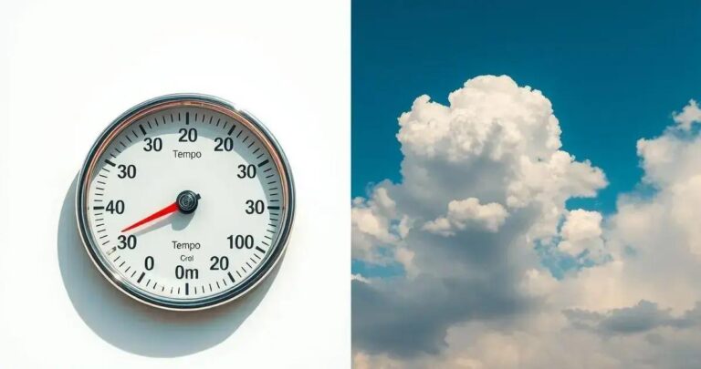 qual a diferença entre tempo e clima