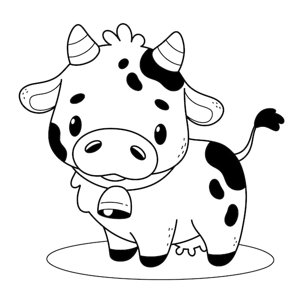 Milk cow coloring page Images - Free ...