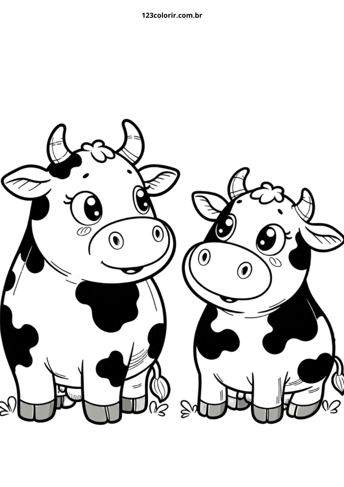 41 Desenhos de Vaca para colorir