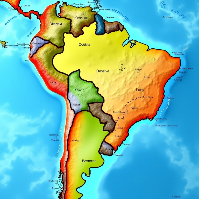 Mapa detalhado do Brasil representando as Contas Nacionais.