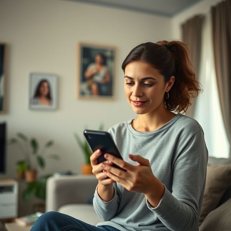 Mulher contando para amiga 'Ela disse que ligaria', foco no telefone.