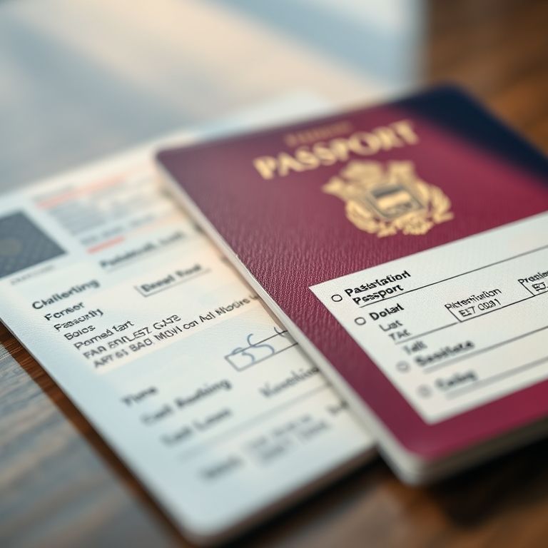 Passaporte anterior (se houver) para renovação.