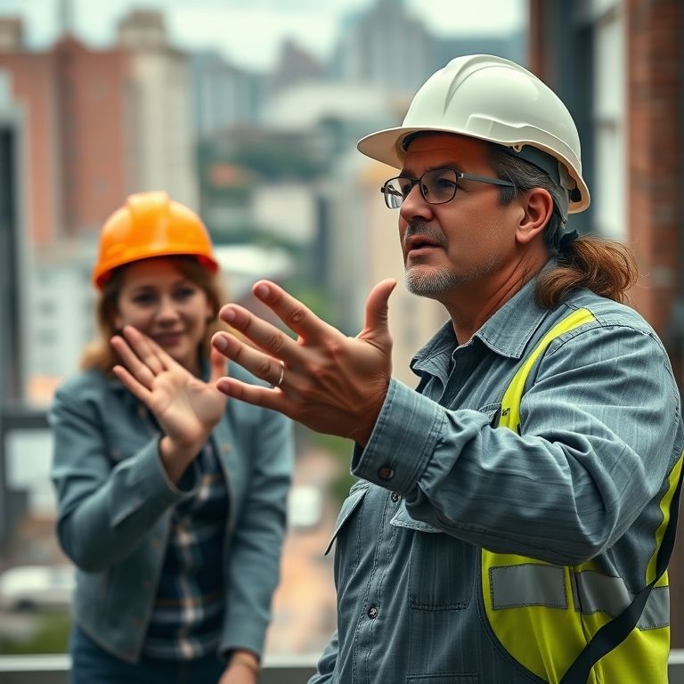 Pedreiro recitando cantada teológica com erro de português.