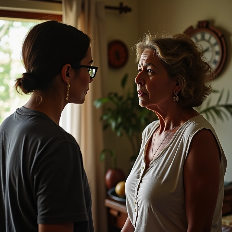 Recenseadora entrevistando moradora durante o Censo Demográfico.