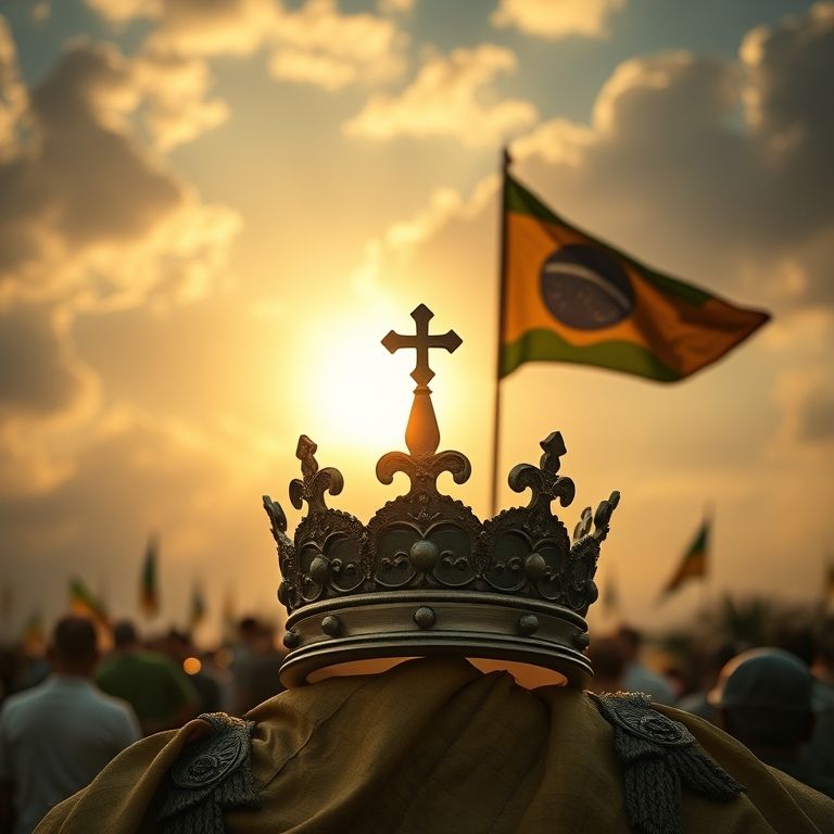 Transição do Império Brasileiro para a República, simbolizando o fim de uma era.