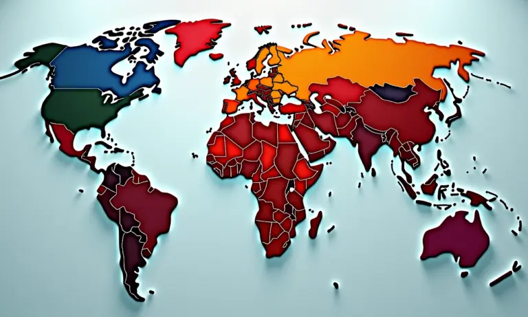 Cartograma mostrando países distorcidos pelo PIB mundial.