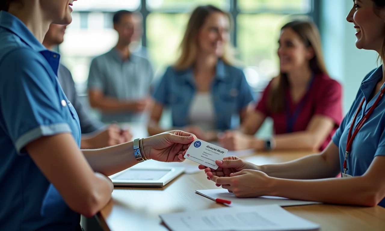 Doador apresentando documento de identidade para cadastro.