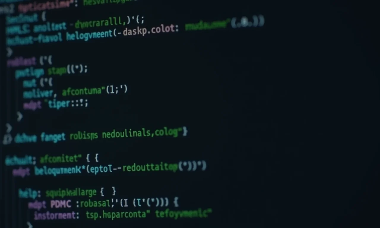 Editor de código exibindo estrutura HTML com tags semânticas.