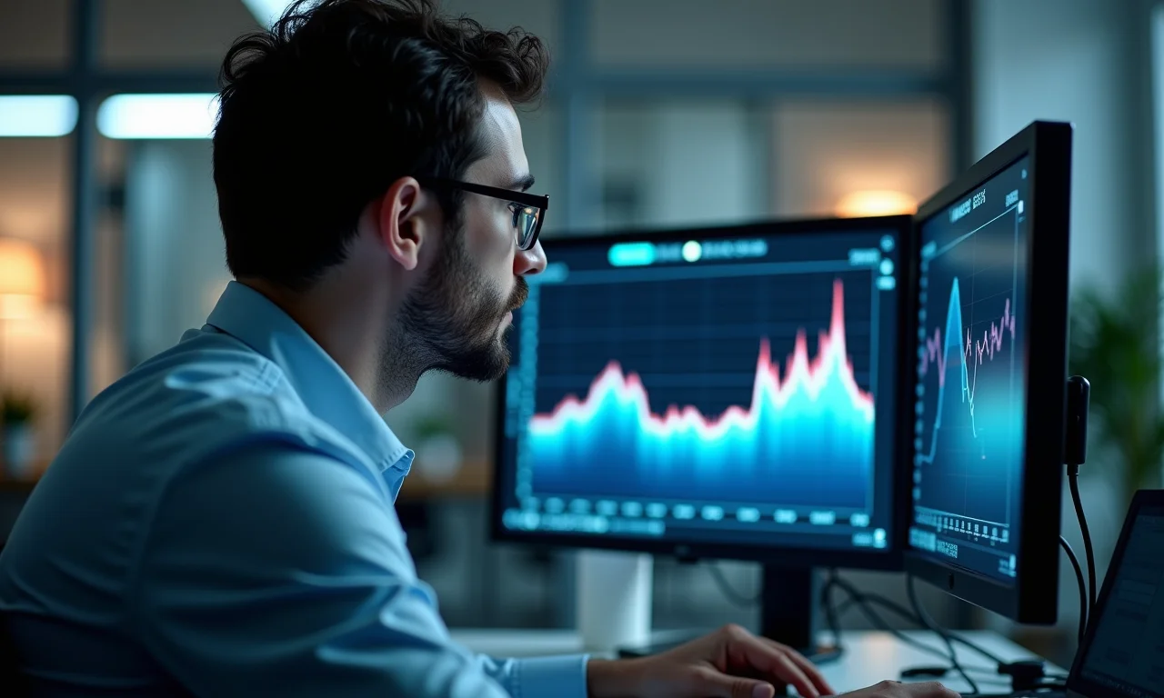 Geofísico analisando dados sobre as causas do enfraquecimento do campo magnético terrestre.