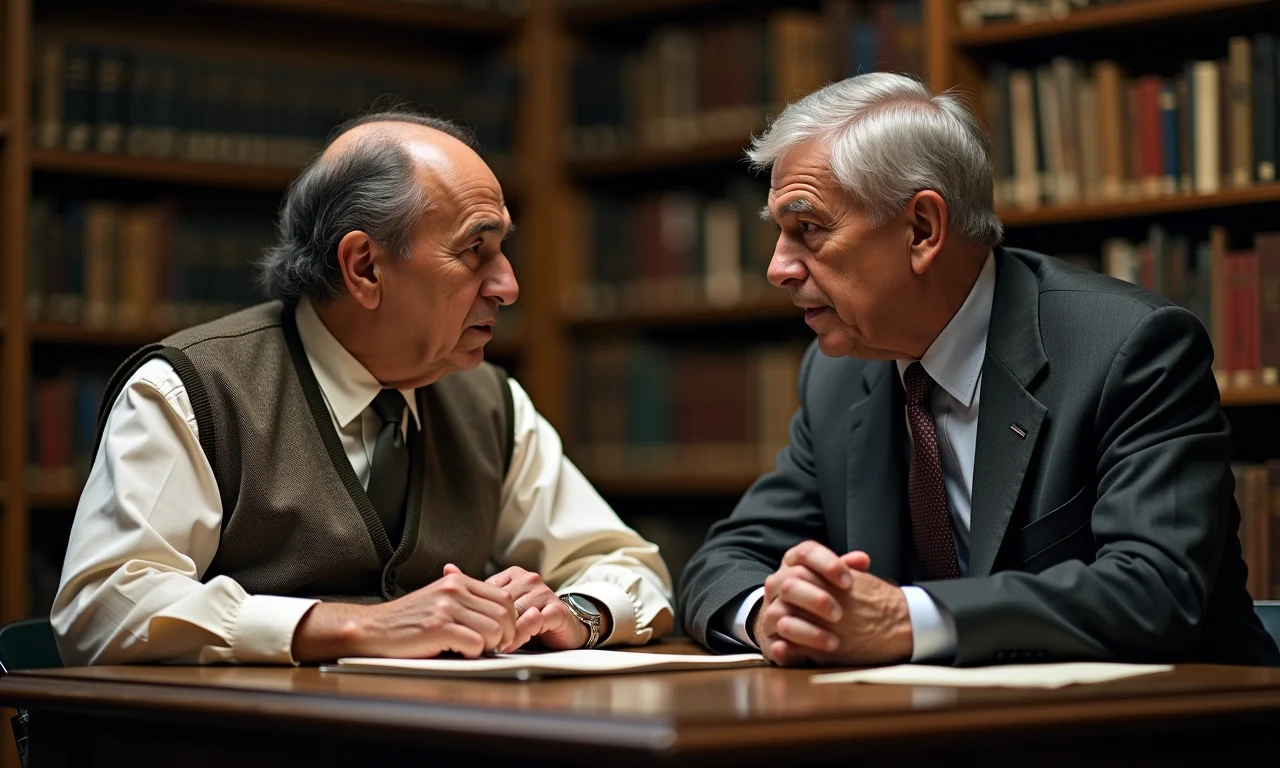 G.H. Hardy e Srinivasa Ramanujan em Cambridge.