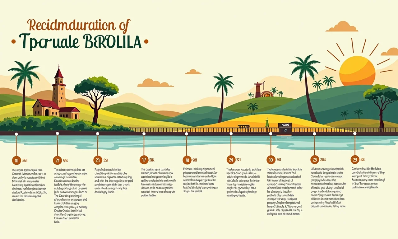 Linha do tempo ilustrada da Proclamação da República.