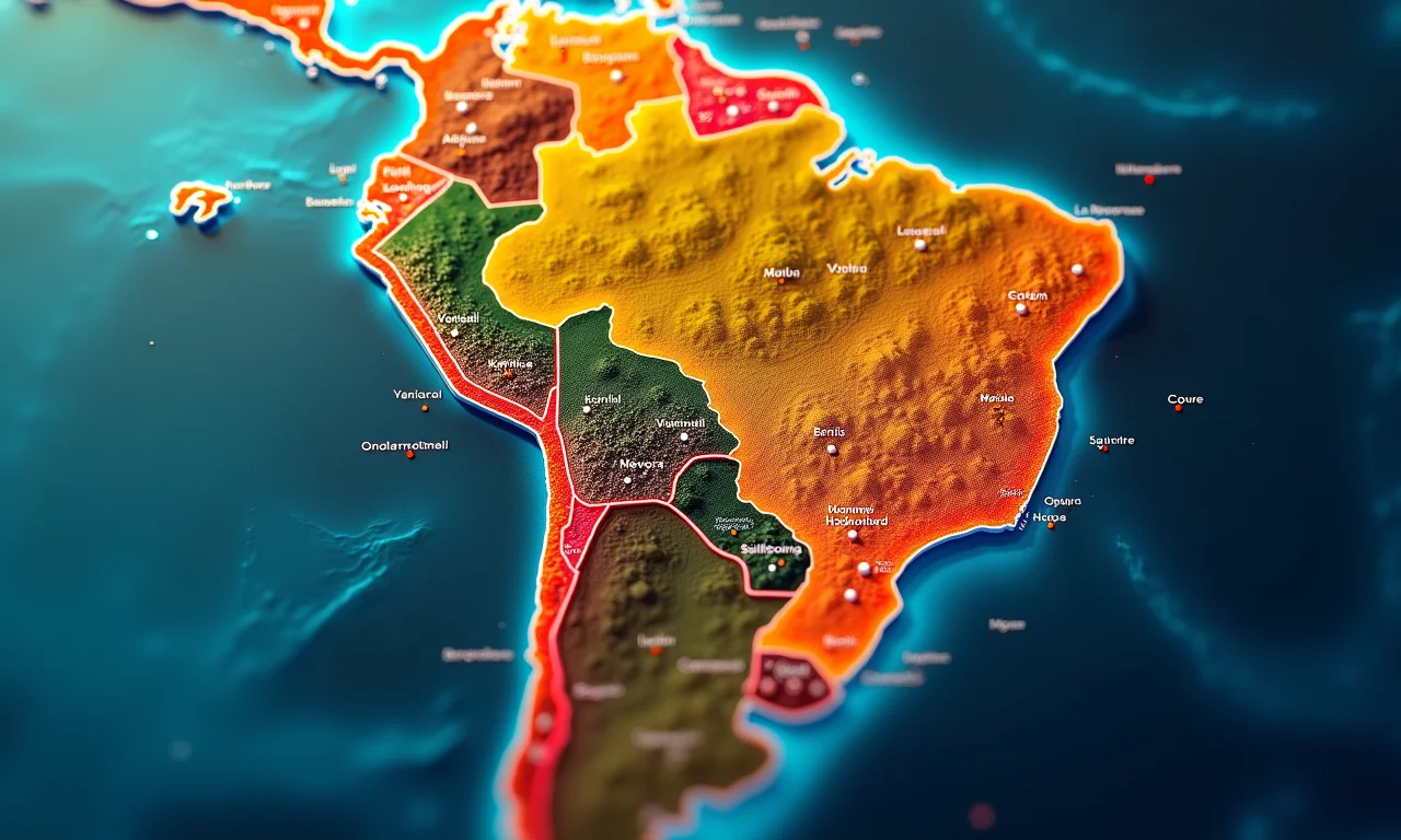 Mapa do Brasil destacando as cidades dos ganhadores da Mega da Virada.
