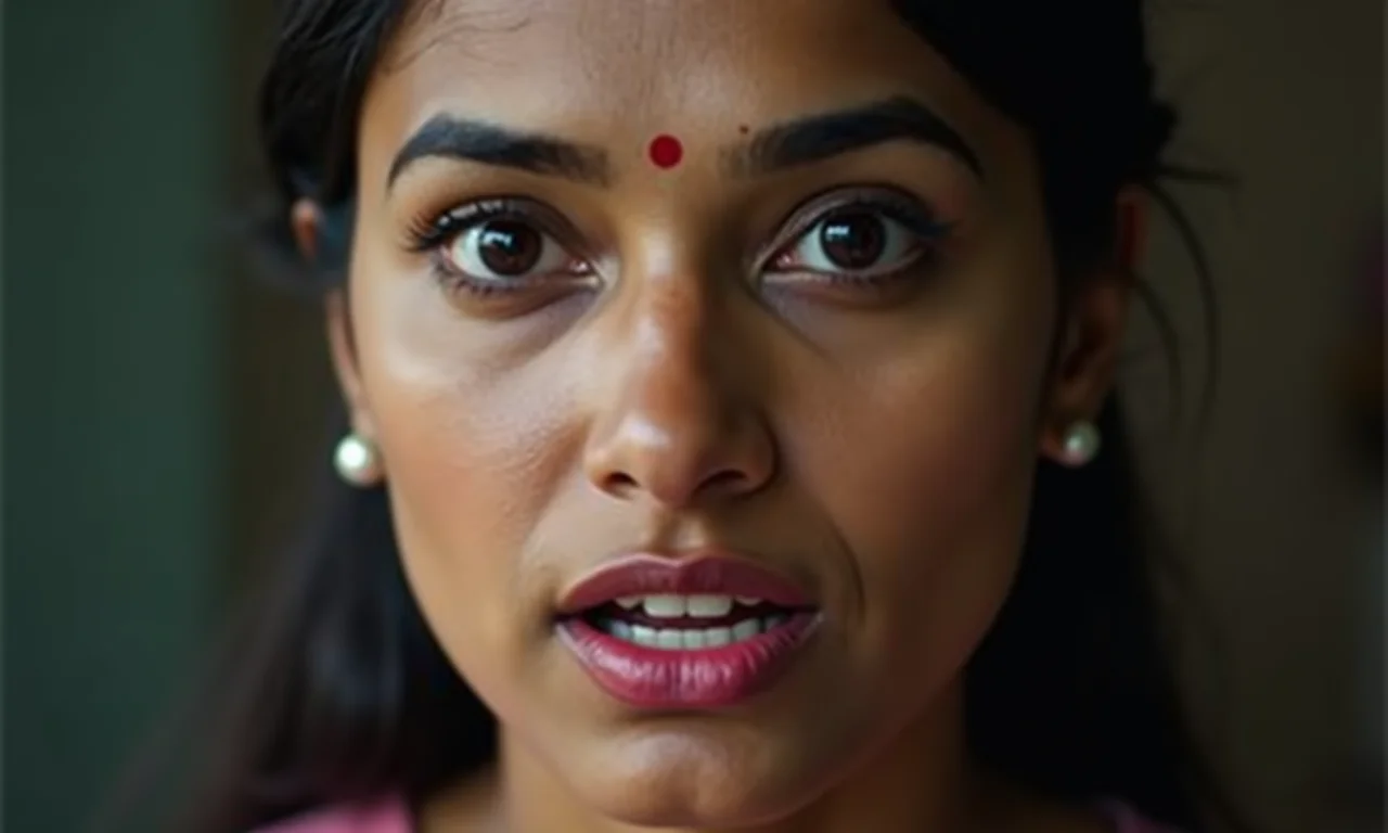 Mulher indiana falando inglês com sotaque característico.