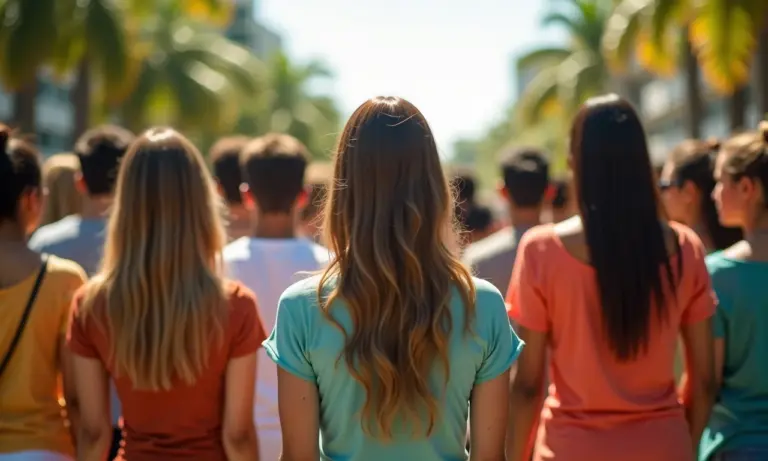 Pessoas em direções opostas simbolizando a indeterminação dos pronomes indefinidos.